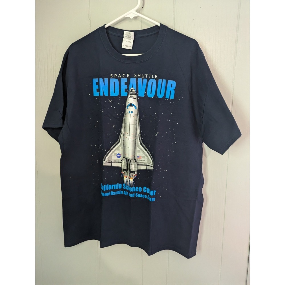 Space Shuttle‎ Endeavor California Science Center Samuel Oschin adult XL t-shirt
